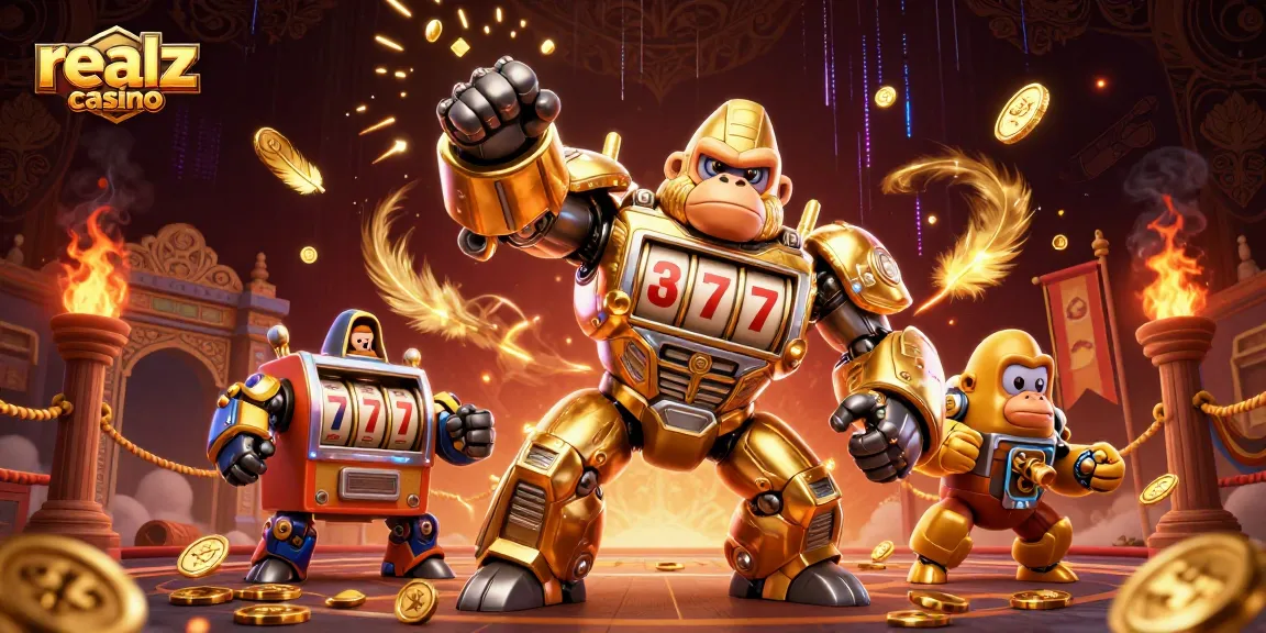 Experience thrilling gameplay at realz casino with dynamic 3D characters and vibrant casino elements.