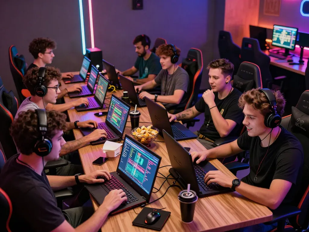 Vibrant online gaming community engaging in live RIKVIP casino games.
