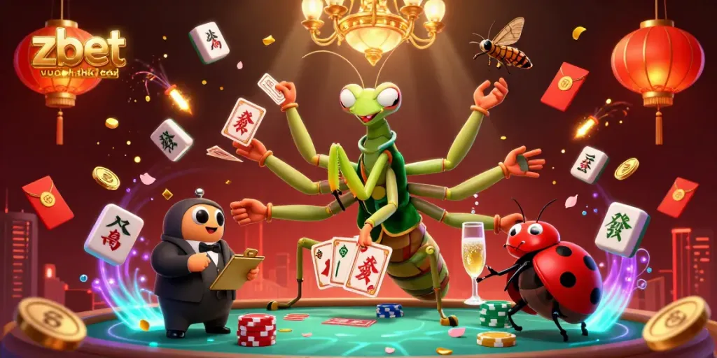 Experience the thrill of betting at zbet vua nhà cái with vibrant casino action and iconic characters.