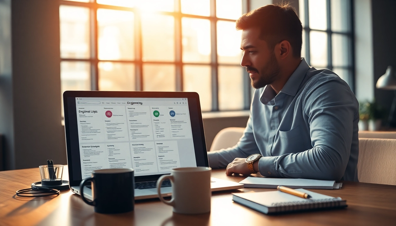 Headhunter Ingenieure analyze engineering resumes in a modern office environment.