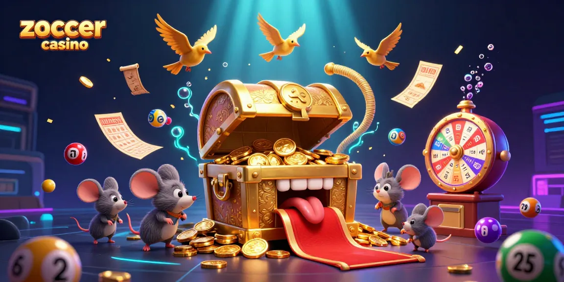 Experience the thrill of zoccer casino with treasure chests, captivating lottery elements, and vibrant gameplay.