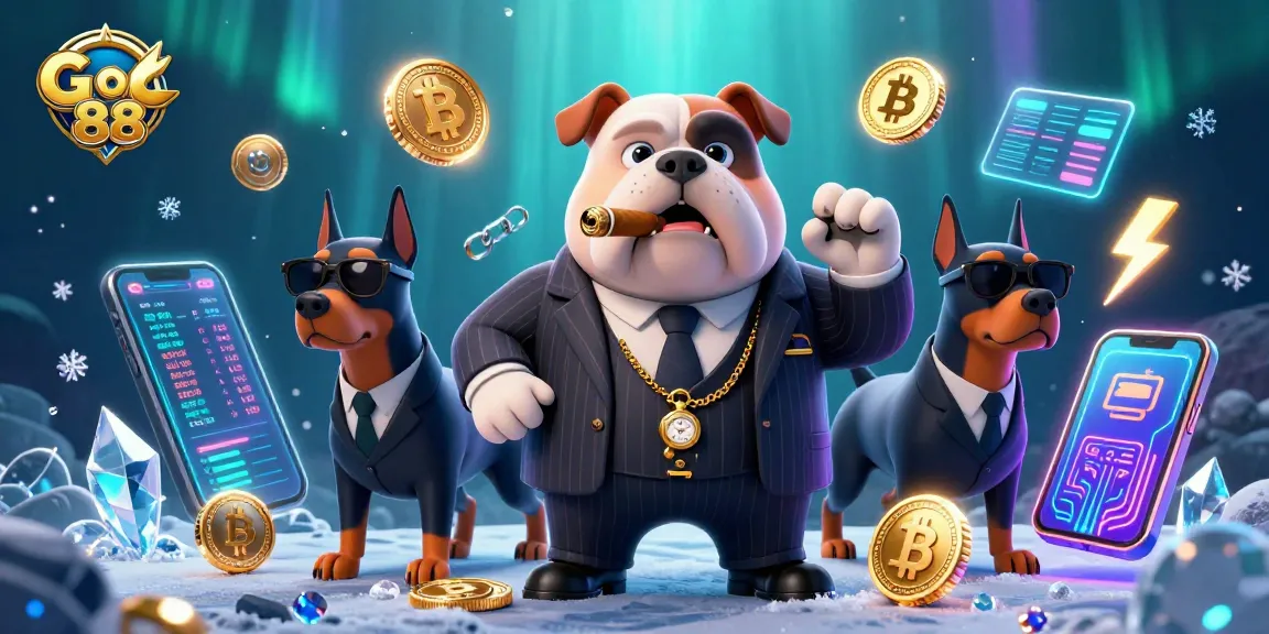 Join the fun at Go 88 with thrilling casino adventures featuring mafia characters and crypto elements.