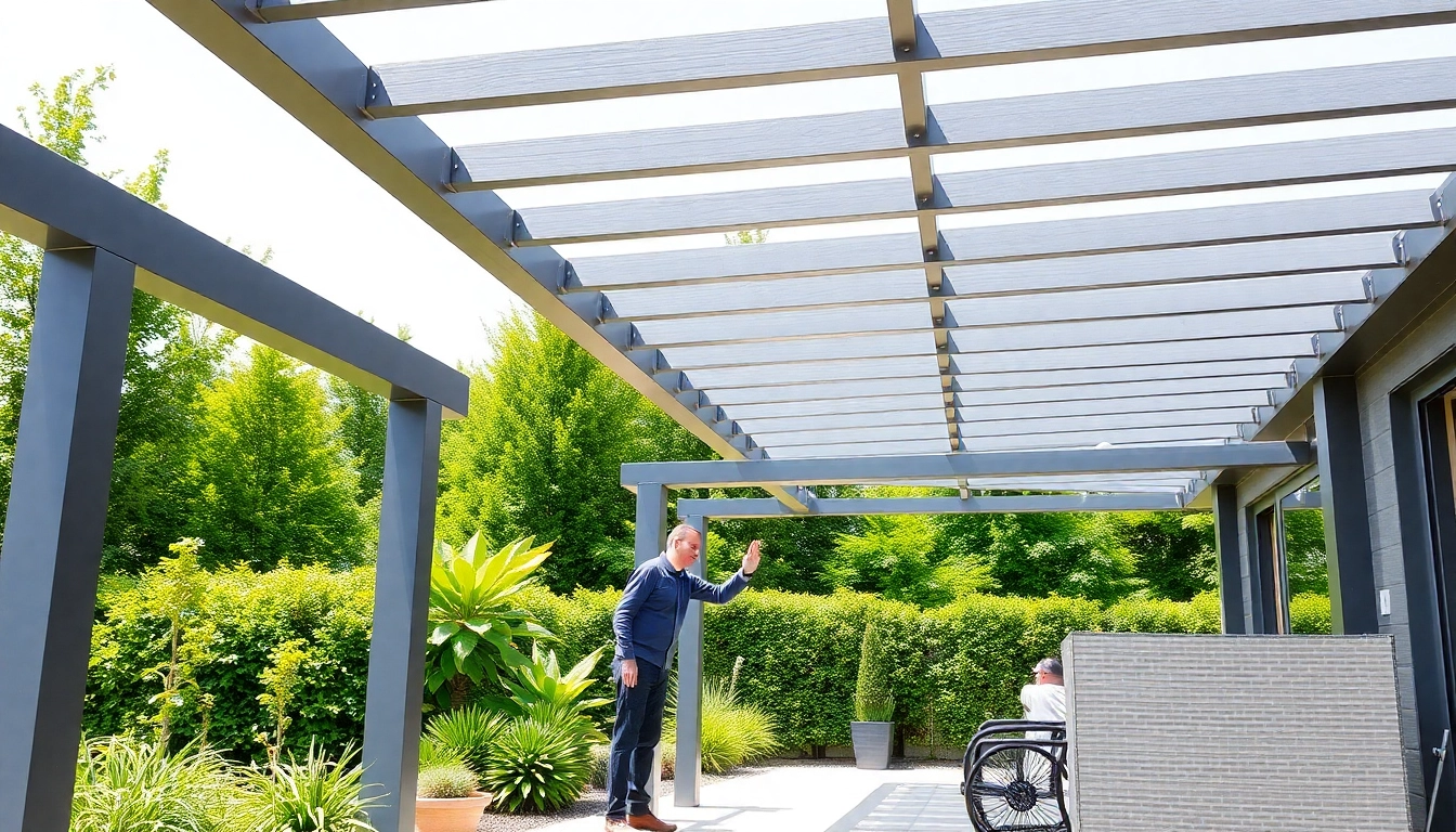 Hier klicken und informieren ueber die Installation von modernen Terrassenueberdachungen in Ungarn.